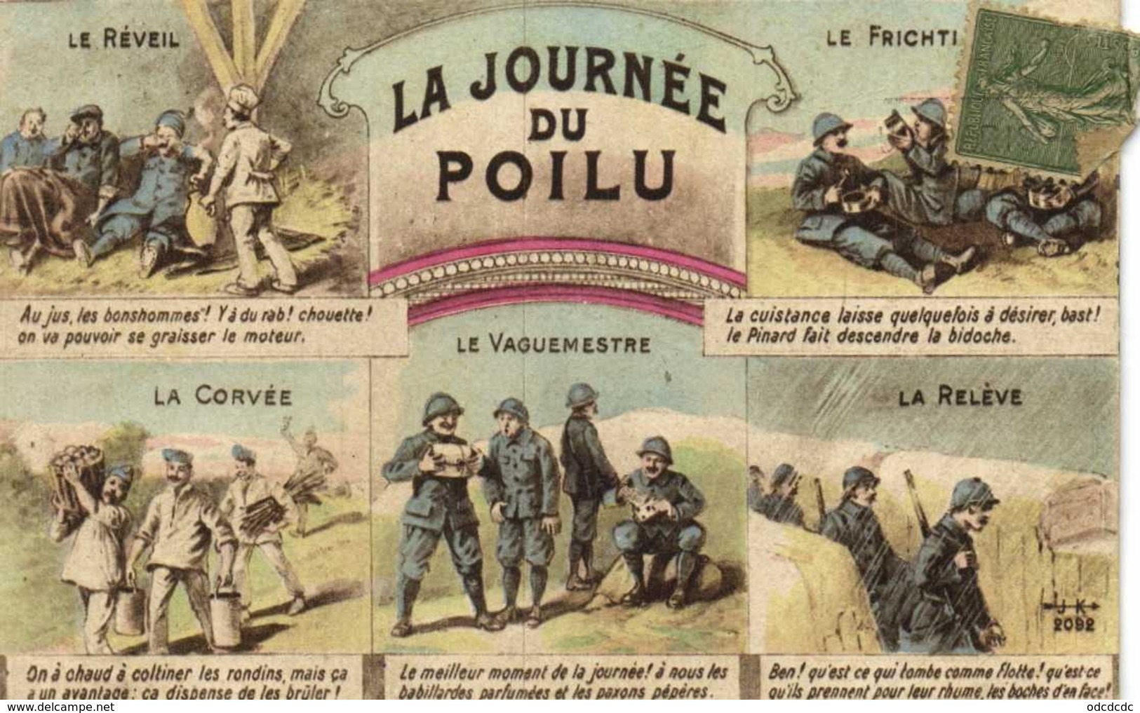 Militaria Patriotique LA JOURNEE DU POILU  RV - Patrióticos