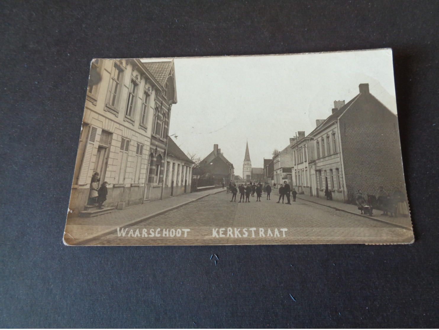 Belgique  België  ( 1207 )   Waerschoot   Waarschoot  :   Kerkstraat   Carte Photo   Fotokaart - Waarschoot