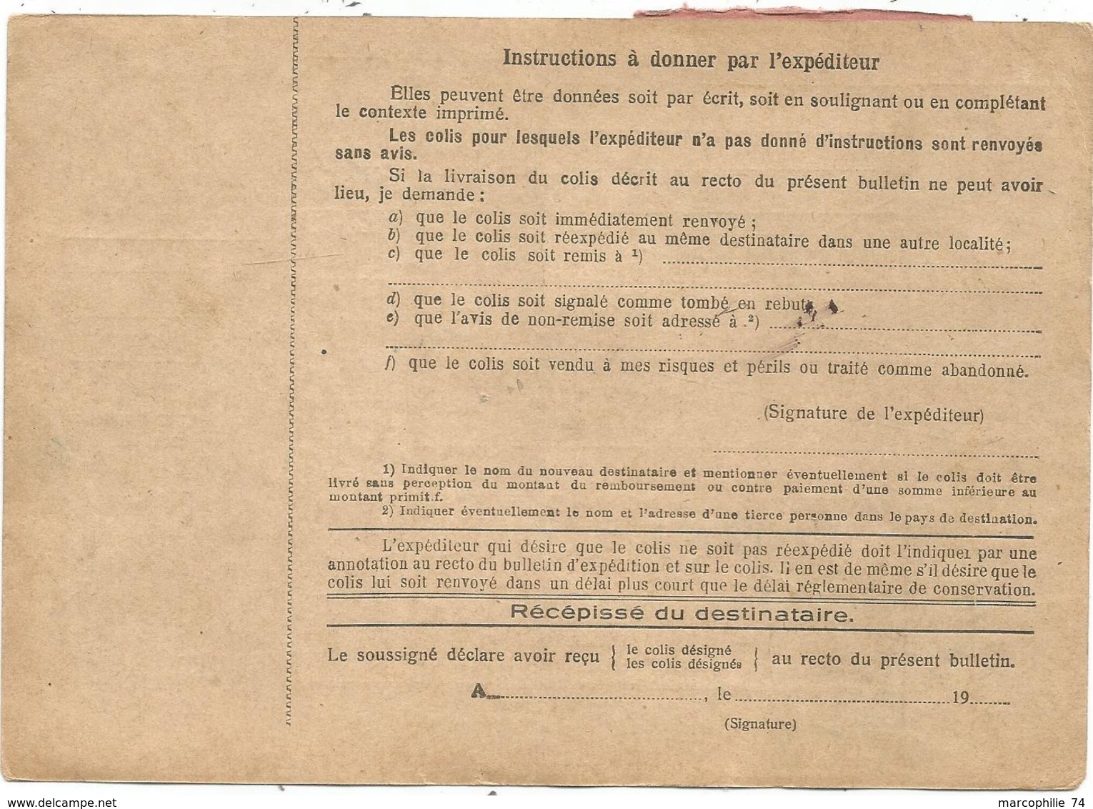 BULLETIN EXPEDITION PP STRASBOURG NEUDORF MAUREL PP 7.1.1932  POUR LYON RHONE  COTE 130€ - 1921-1960: Période Moderne