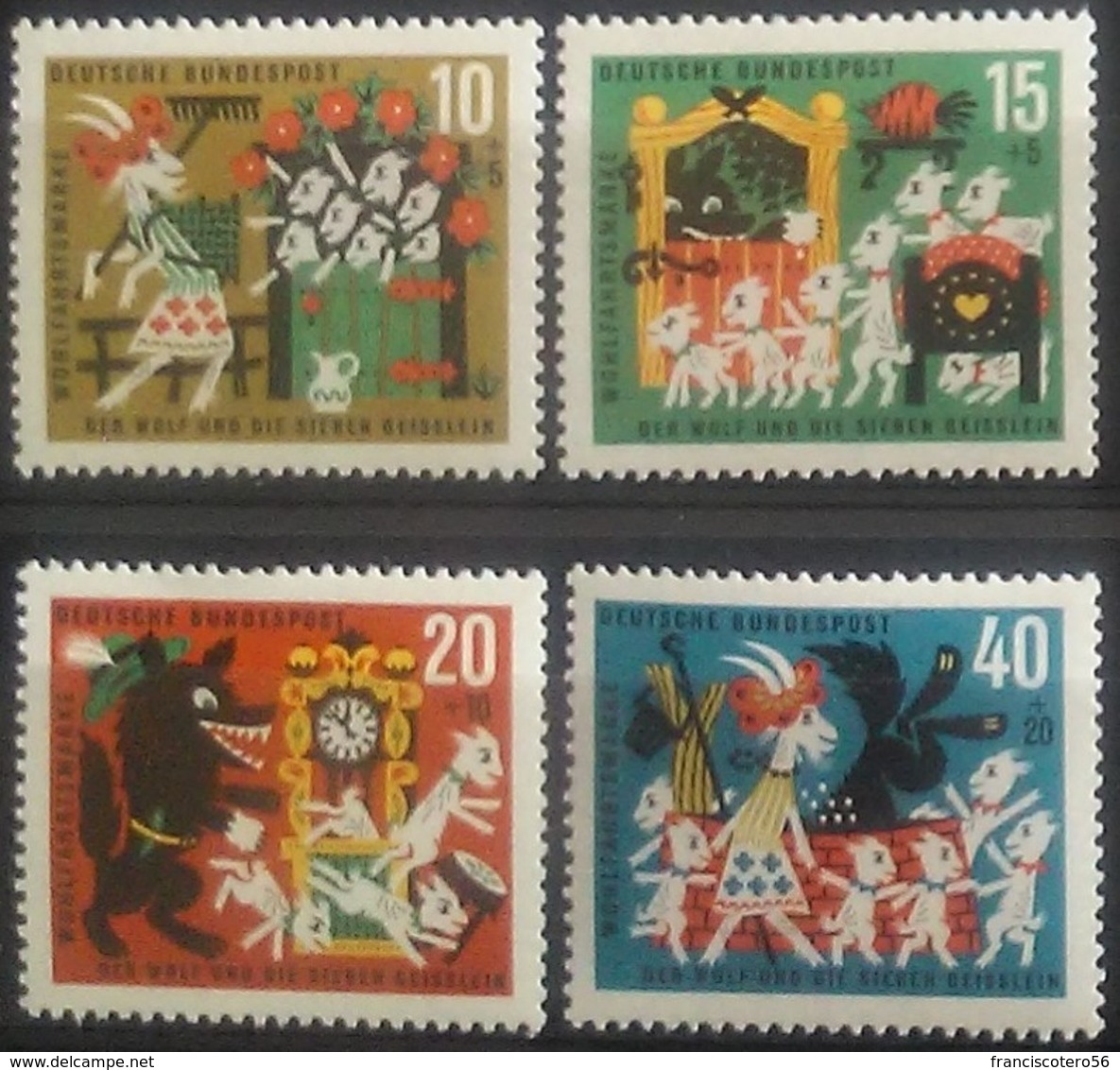 RF. Alemania: Año. 1963 - (Humanitario) Serie, Completa. 4/Valores. Scott, Números **B392/B395 - Muy Buenos Ejemplares. - Ungebraucht