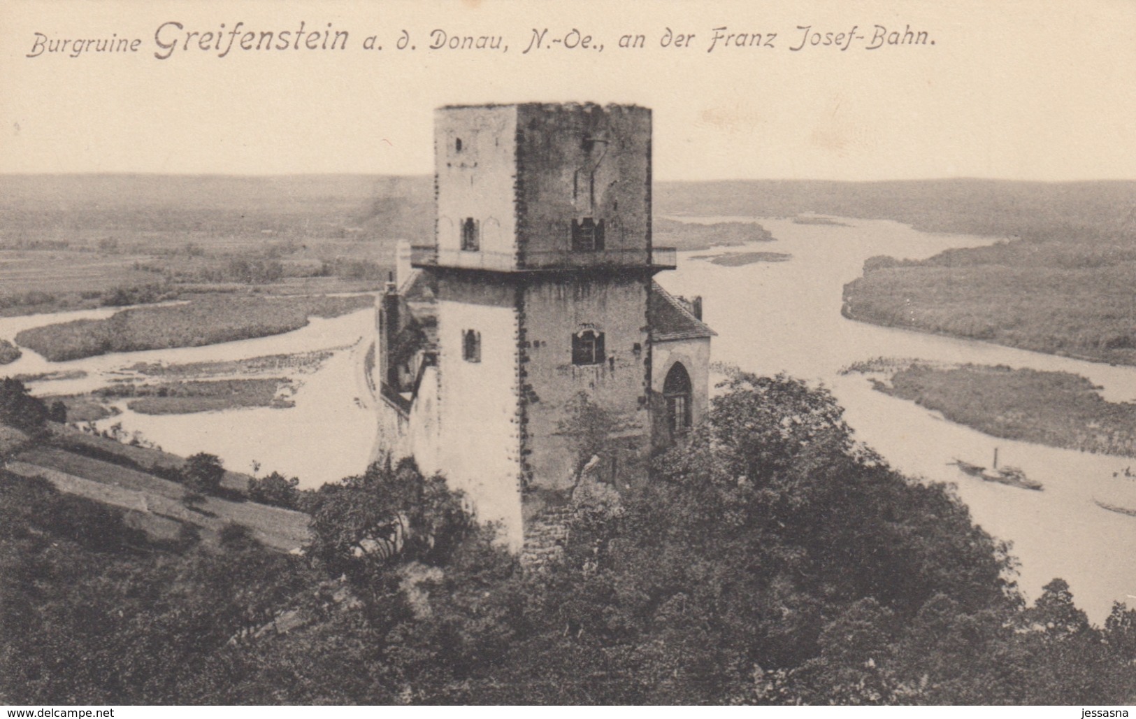 AK - NÖ- Greifenstein A.d. Donau - Mit Alte Donauschlingen - 1917 - Tulln
