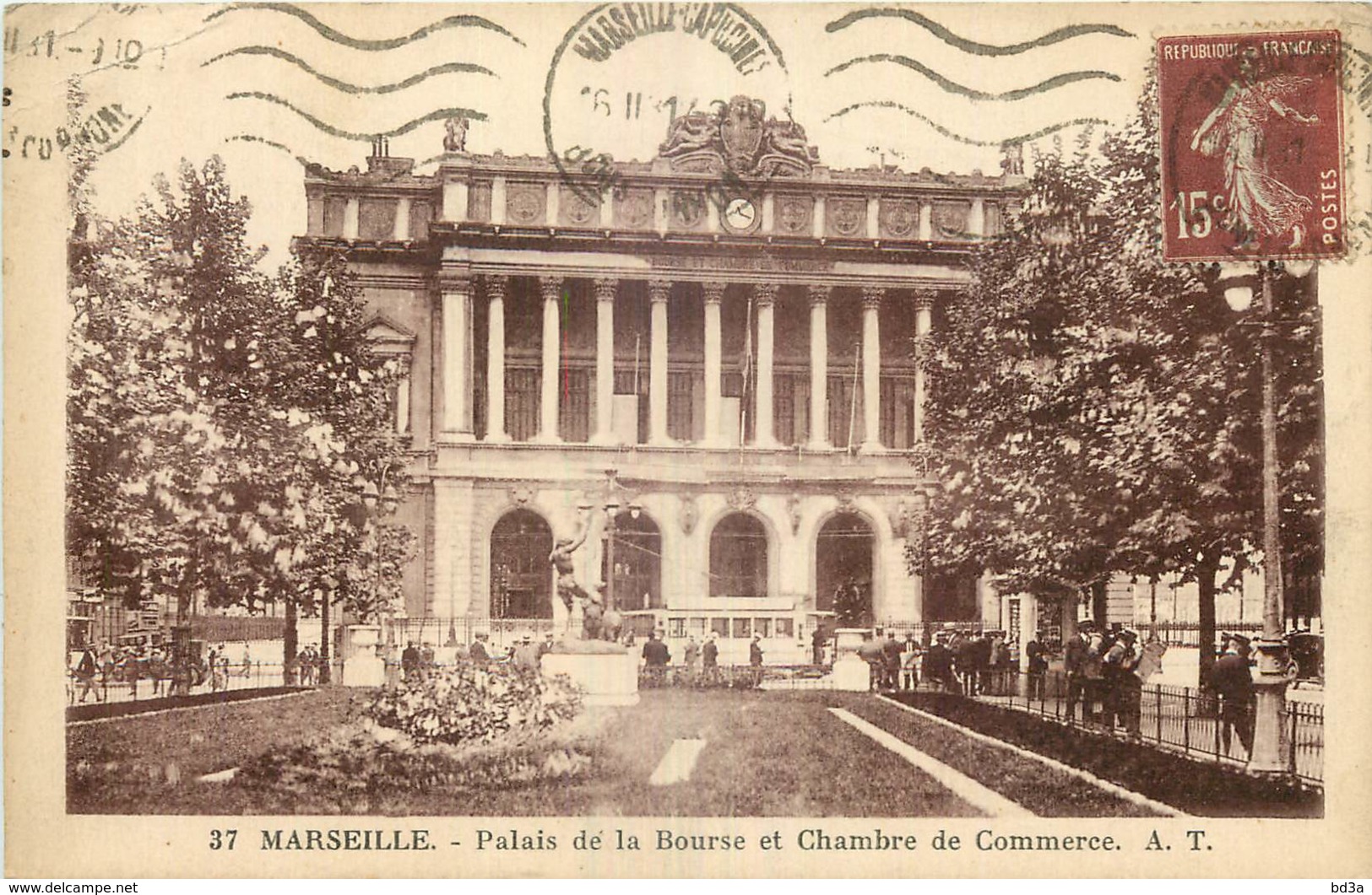 13 - MARSEILLE - PALAIS DE LA BOURSE ET CHAMBRE DE COMMERCE - Canebière, Centre Ville