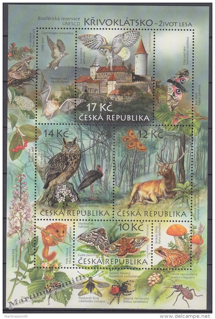 Czech Republic - Tcheque 2009 Yvert BF 36 - UNESCO - Nature Protection - Biospheric Reserve Of Krivoklatsko - MNH - Unused Stamps