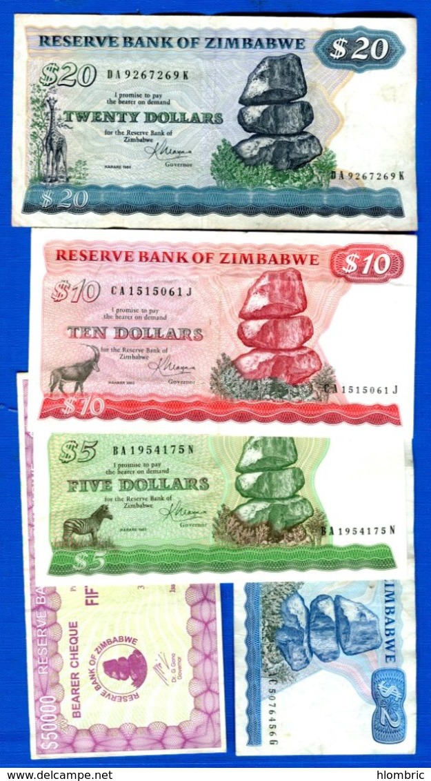 Zimbabwe  5  Billets - Zimbabwe