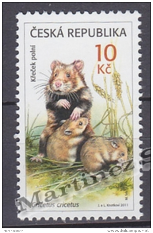 Czech Republic - Tcheque 2011 Yvert 610 - Fauna - Grand Hamster - MNH - Nuevos