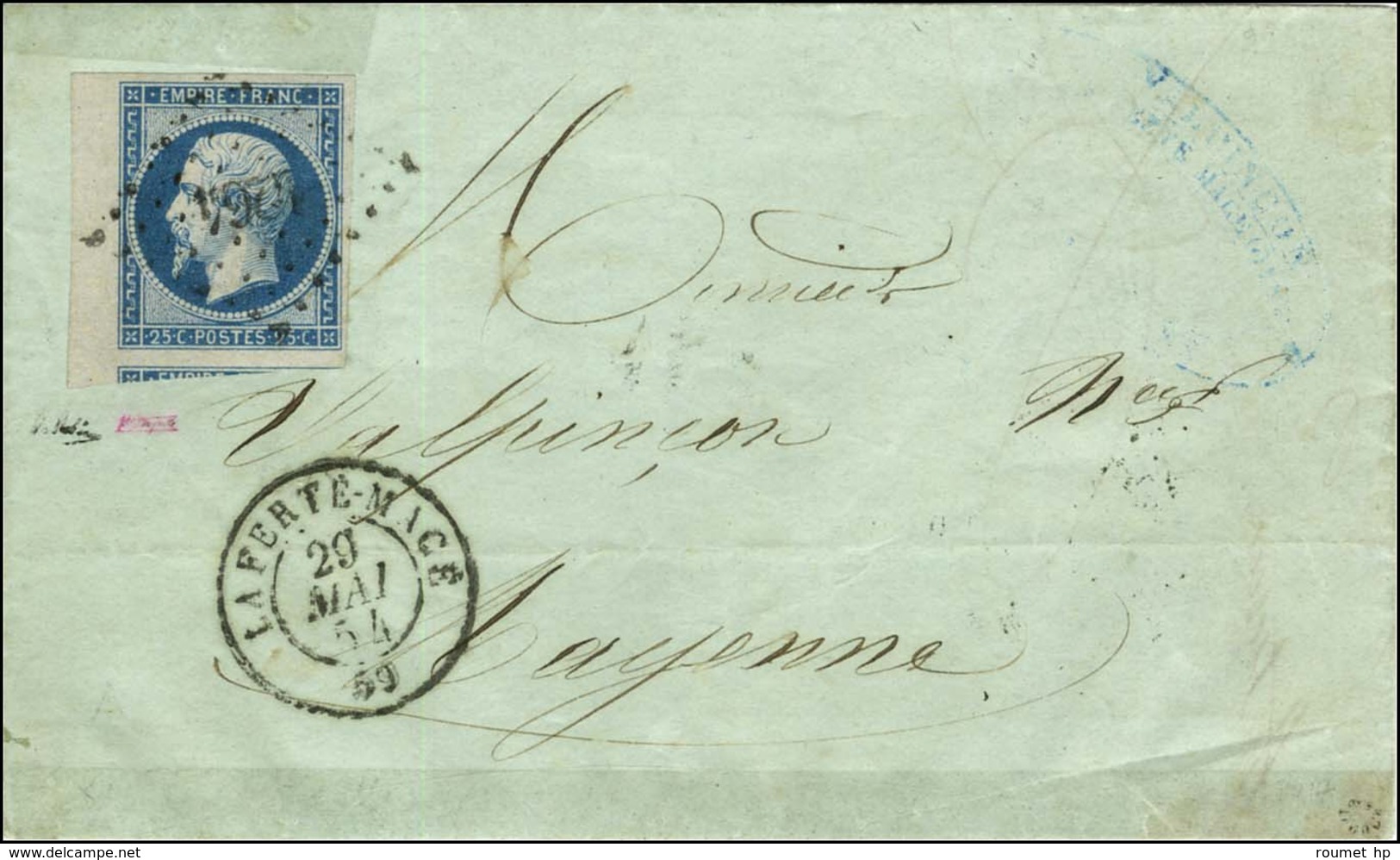 PC 1264 / N° 15 Bdf (belles Marges) Càd T 15 LA FERTÉ-MACÉ 59. 1854. - TB. - 1853-1860 Napoleon III