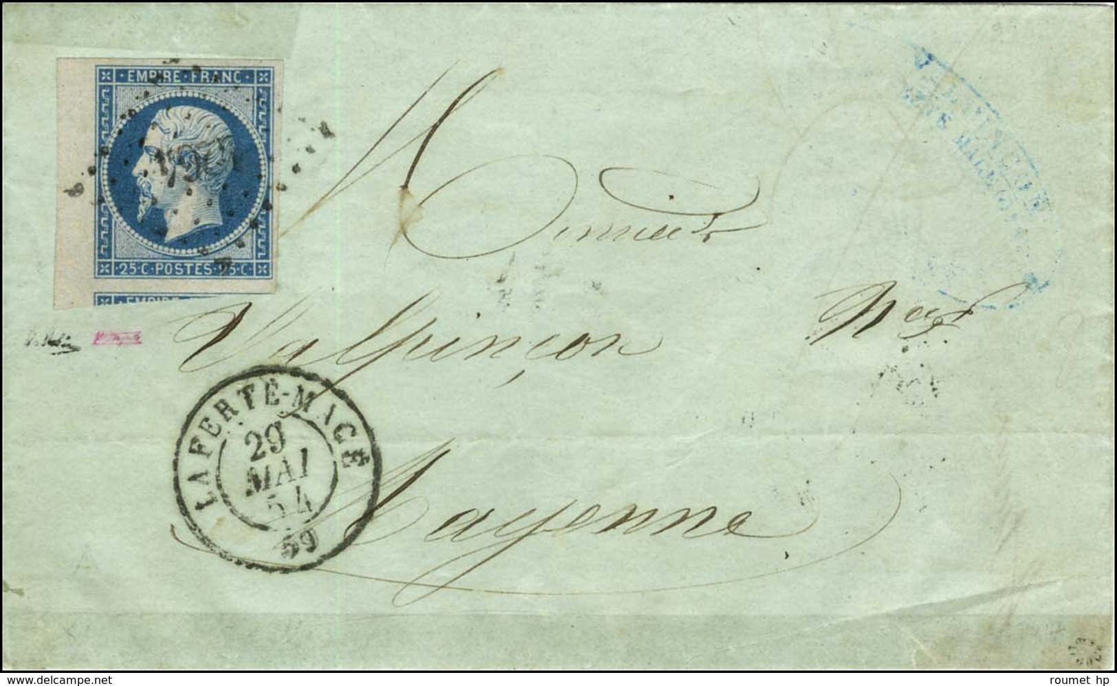 PC 1264 / N° 15 Bdf (belles Marges) Càd T 15 LA FERTÉ-MACÉ 59. 1854. - TB. - 1853-1860 Napoleone III