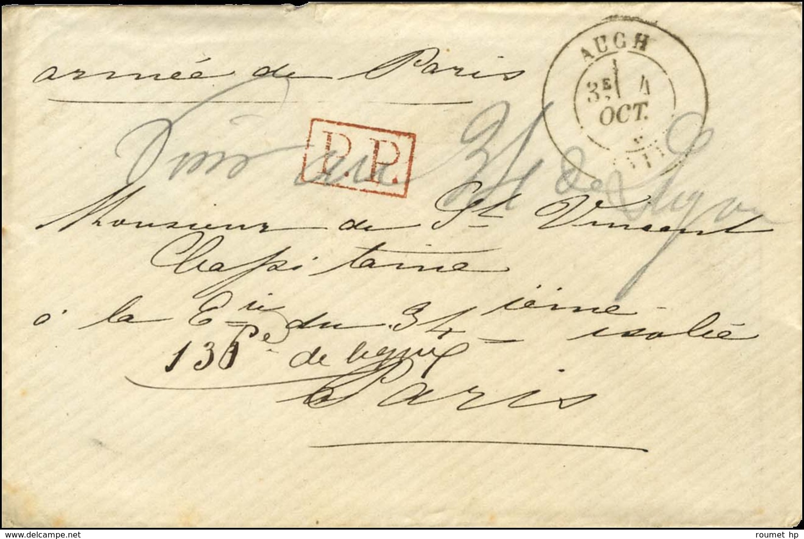 Lot De 3 Lettres De La Même Correspondance Composé D'un Ballon Monté Et De 2 Tentatives D'entrée : Càd PARIS / R. DE BON - Guerra De 1870