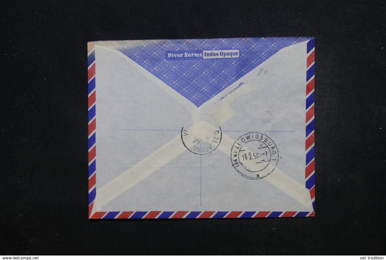 GHANA - Enveloppe En Recommandé De Accra Pour L 'Allemagne En 1959 Par Avion, Affranchissement Plaisant - L 45462 - Ghana (1957-...)