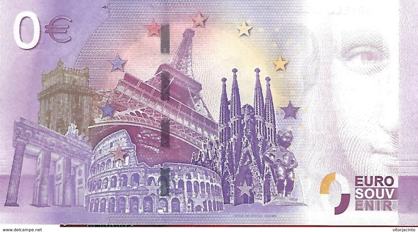 PORTUGAL - EURO SOUVENIR €0 - "S. Jorge" Castle (Lisbon) - Portugal