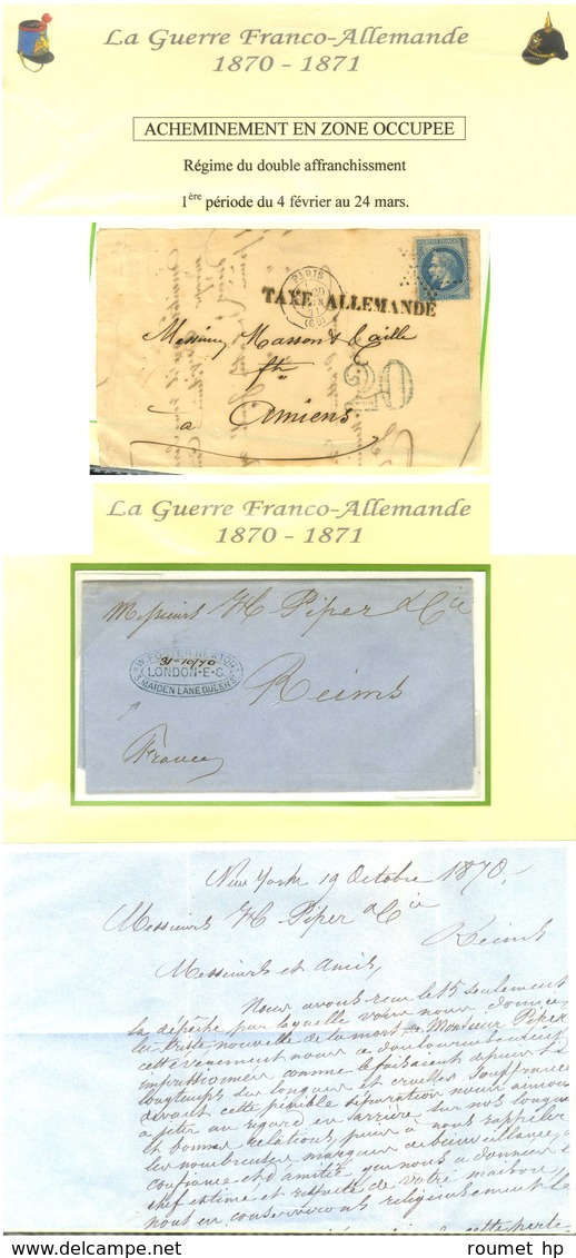 Lot De 16 Lettres + 2 Devants De La Guerre De 1870. - TB. - War 1870
