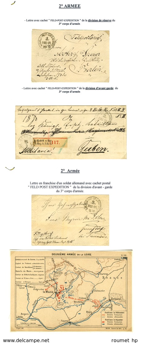 Lot De 29 Lettres Avec Càd FELDPOST De La 2ème Armée. - TB. - Guerra Del 1870