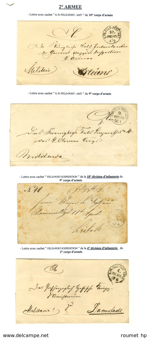 Lot de 29 lettres avec Càd FELDPOST de la 2ème Armée. - TB.