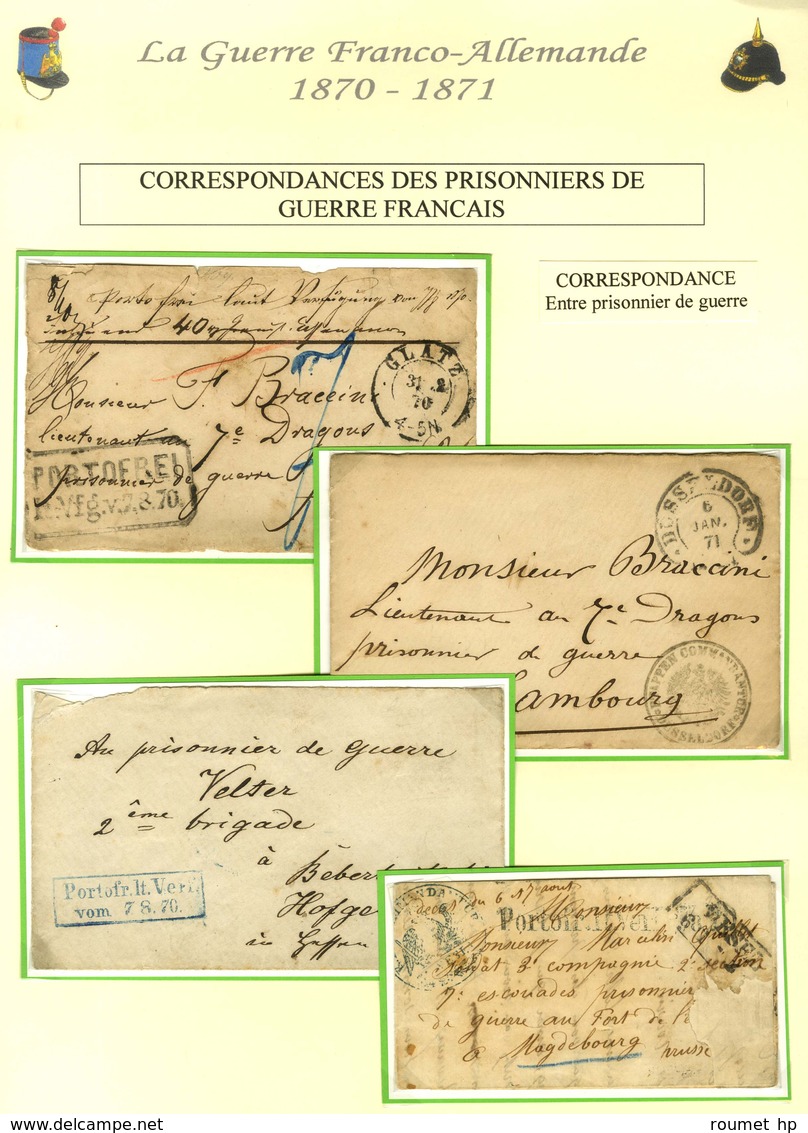 Lot De 23 Lettres Adressées Ou En Provenance De Prisonniers De Guerre. Bel Ensemble. - Guerra Del 1870