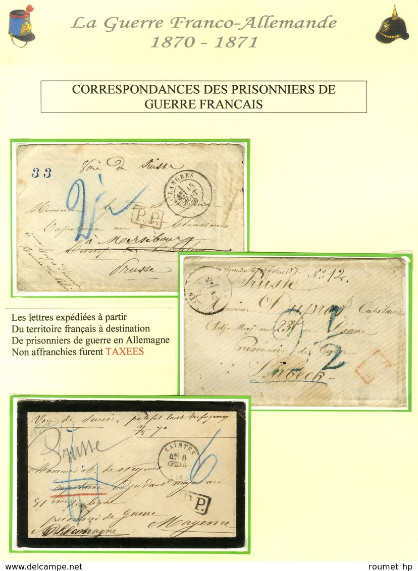 Lot de 23 lettres adressées ou en provenance de prisonniers de guerre. Bel ensemble.