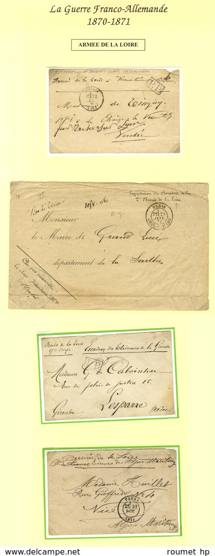 Lot De 30 Lettres + 7 Documents Militaires. Bel Ensemble. - TB. - War 1870