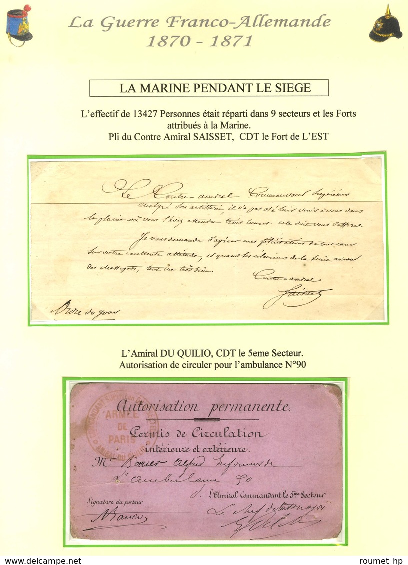 Lot De 30 Lettres + 7 Documents Militaires. Bel Ensemble. - TB. - War 1870