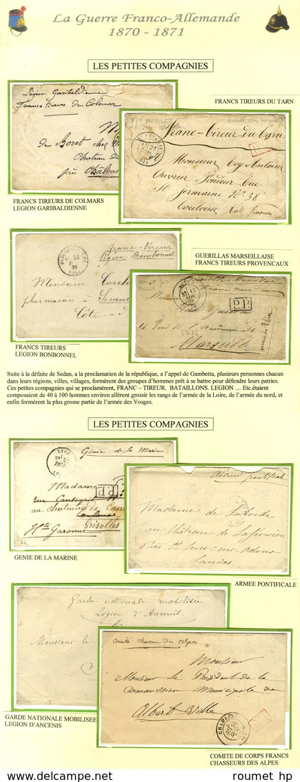 Lot De 30 Lettres + 7 Documents Militaires. Bel Ensemble. - TB. - Krieg 1870