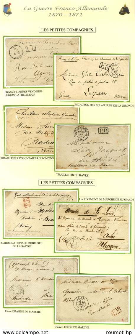 Lot De 30 Lettres + 7 Documents Militaires. Bel Ensemble. - TB. - Krieg 1870