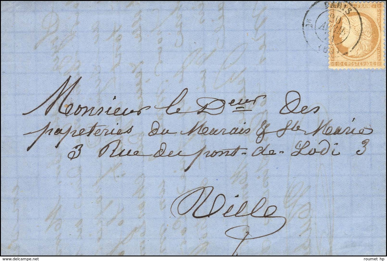 Càd T 15 2E PARIS (60) 20 AVRIL 71 / N° 36 Sur Lettre De Paris Pour Paris. - SUP. - R. - Guerre De 1870