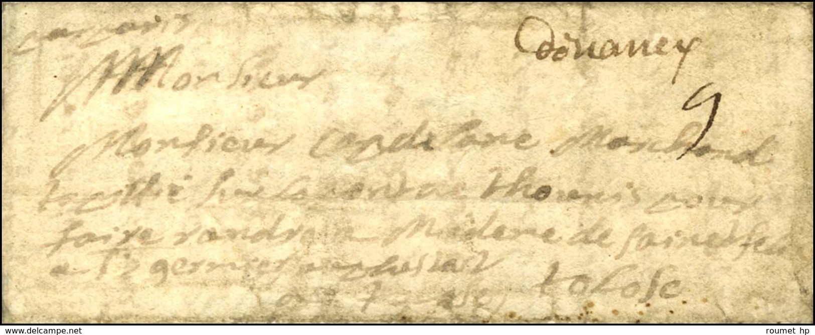 '' Denancy '' (L N° 1) Sur Lettre Avec Texte Daté Du 16 Janvier 1683 Pour Toulouse. - TB. - R. - ....-1700: Precursori