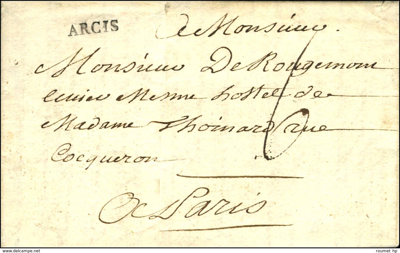 ARCIS (L N°1A) Sur Lettre Avec Texte Daté. 1765. - SUP. - 1701-1800: Precursori XVIII