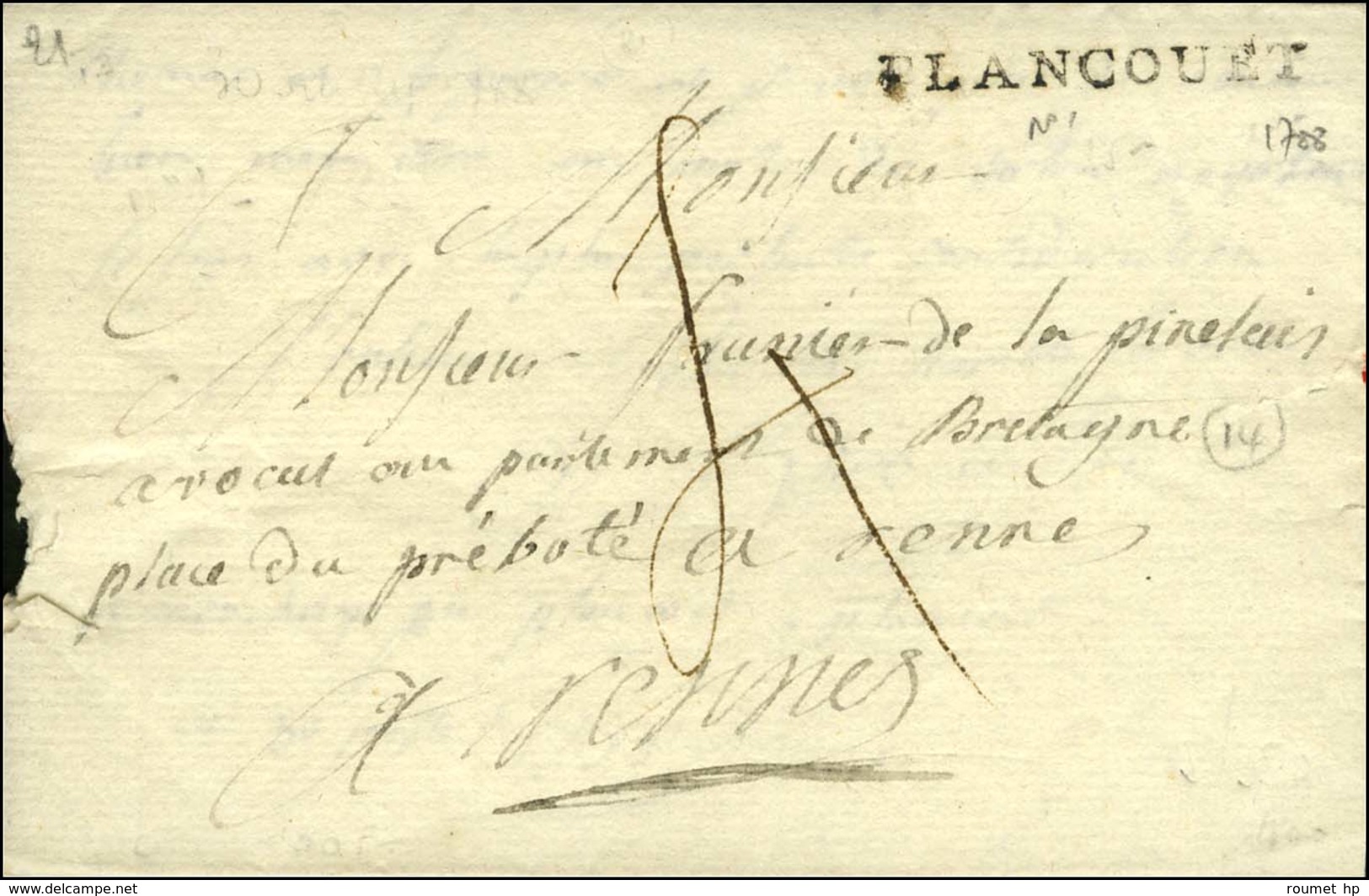 PLANCOUET (L N° 1). 1788. - TB / SUP. - 1701-1800: Precursores XVIII