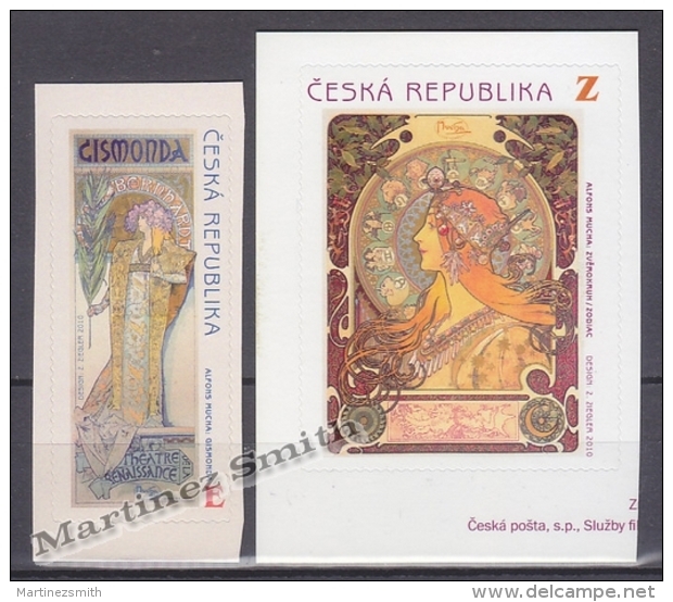 Czech Republic - Tcheque 2010 Yvert 563/ 64, Personality, Alfons Mucha -  MNH - Nuevos