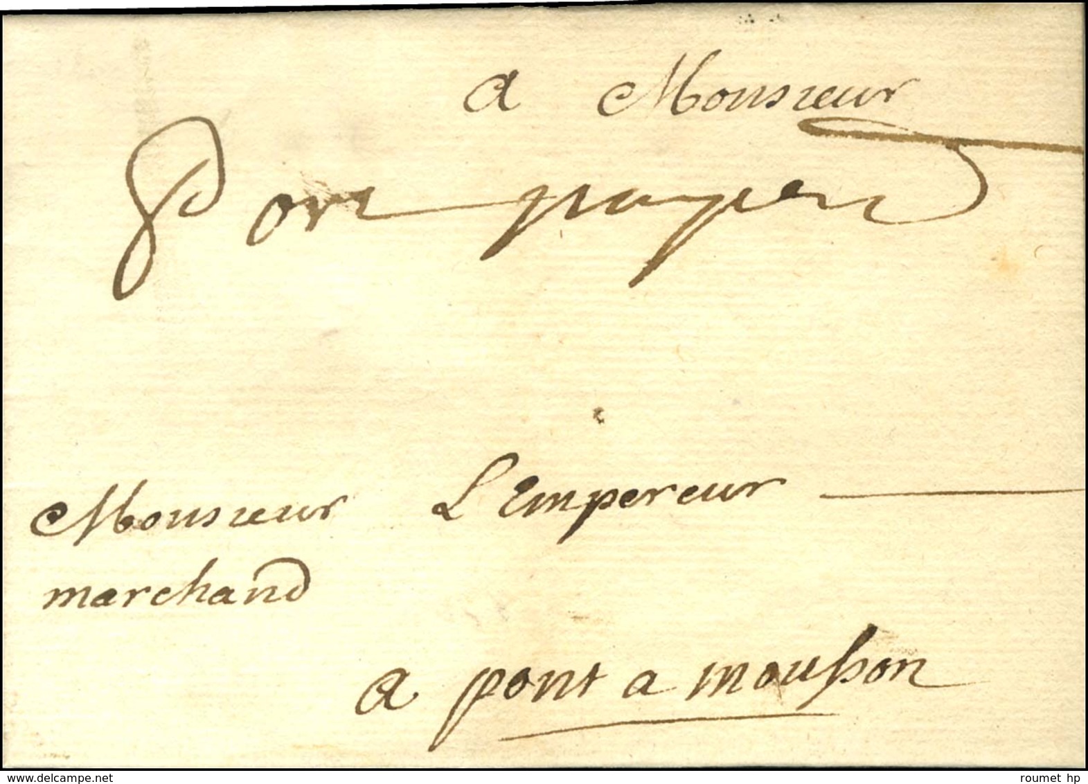 '' Port Payé '' (L N° 20) Sur Lettre Avec Texte Daté De Metz Le 13 Août 1735 Pour Pont à Mousson. - SUP. - 1701-1800: Precursores XVIII