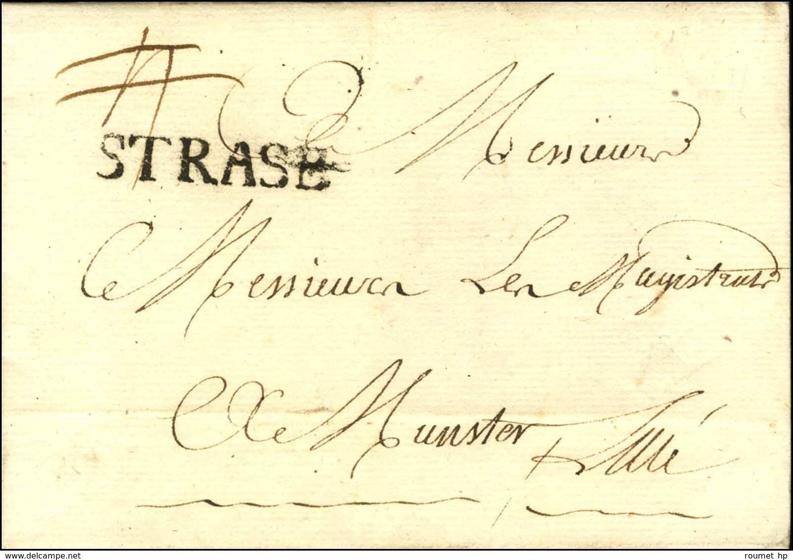 STRASB (L N° 18) Sur Lettre Avec Texte Daté. 1759. - SUP. - 1701-1800: Vorläufer XVIII