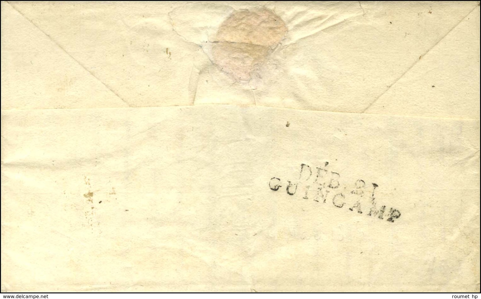 DEB. 21 / GUINGAMP Sur Lettre Avec Texte Daté 1816. - TB / SUP. - 1801-1848: Precursors XIX