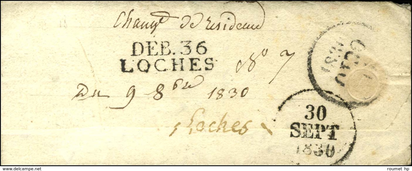 DEB. 36 / LOCHES. 1830. - SUP. - 1801-1848: Precursors XIX