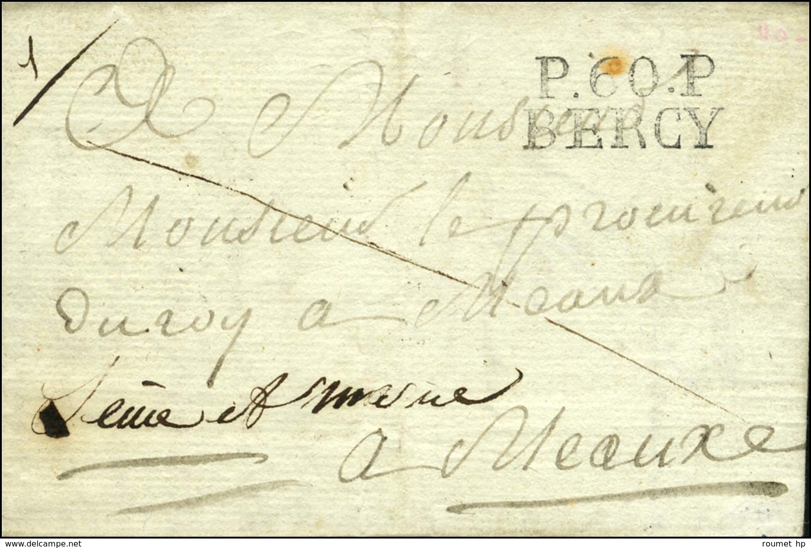 P.60.P. / BERCY Sur Lettre Avec Texte Daté. 1827. - SUP. - 1801-1848: Precursors XIX