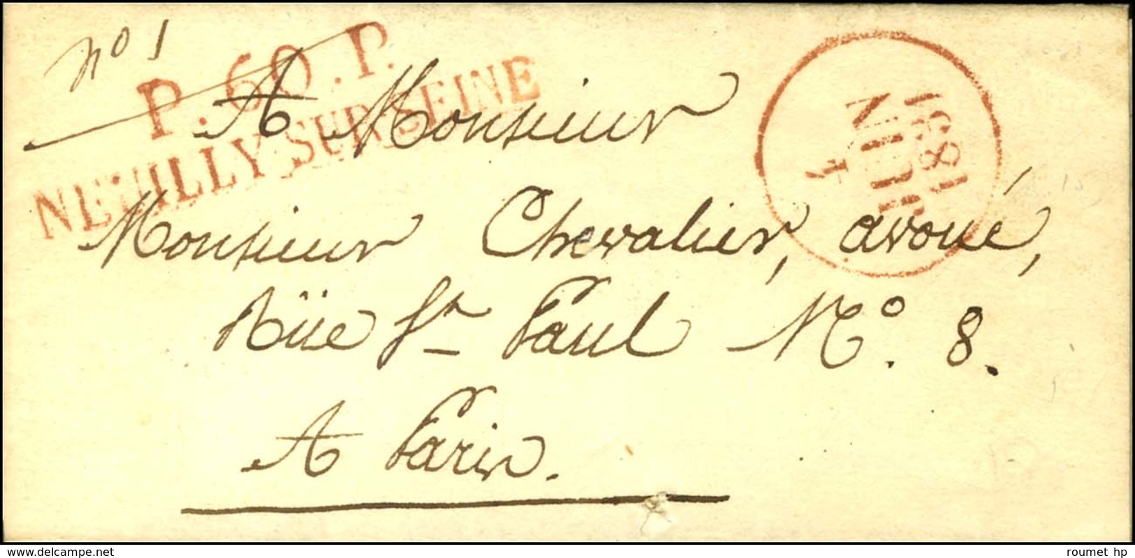 P.60.P. / NEUILLY-SUR-SEINE Dateur A Rouge. 1831. - SUP. - 1801-1848: Precursors XIX