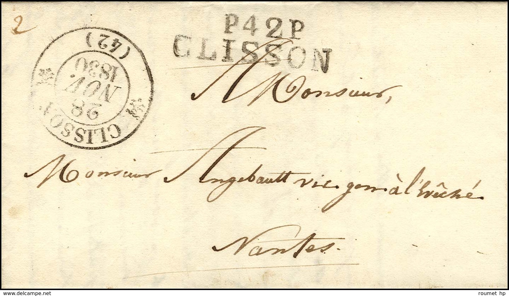 P.42.P. / CLISSON T 12 CLISSON (42). 1830. - SUP. - R. - 1801-1848: Precursors XIX