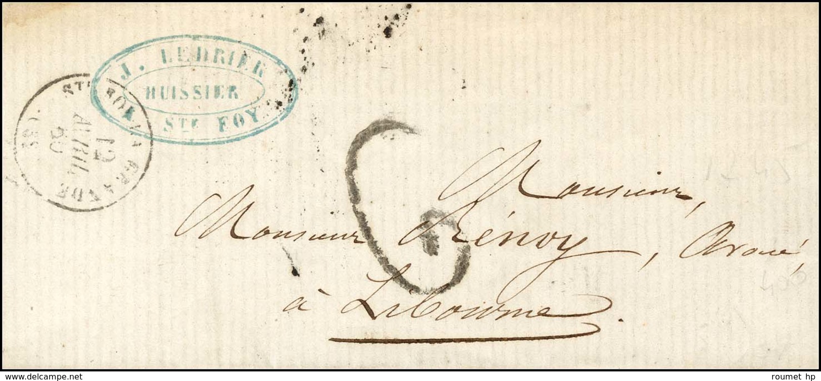 Càd T 15 STE FOY LA GRANDE (32), Taxe Tampon 6 (FL) Sur Lettre 2 Ports. 1860. - TB. - R. - 1801-1848: Precursori XIX