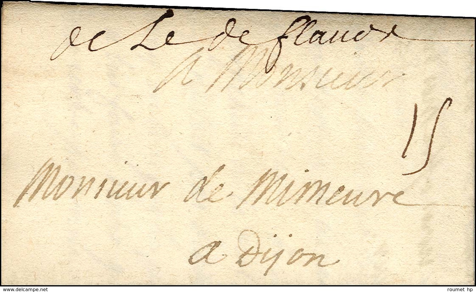 Marque Manuscrite '' De L'Arm De Flandre '' Sur Lettre Avec Texte Daté Au Camp De Vaux Notre Dame Le 2 Juin 1705. - TB / - Armeestempel (vor 1900)