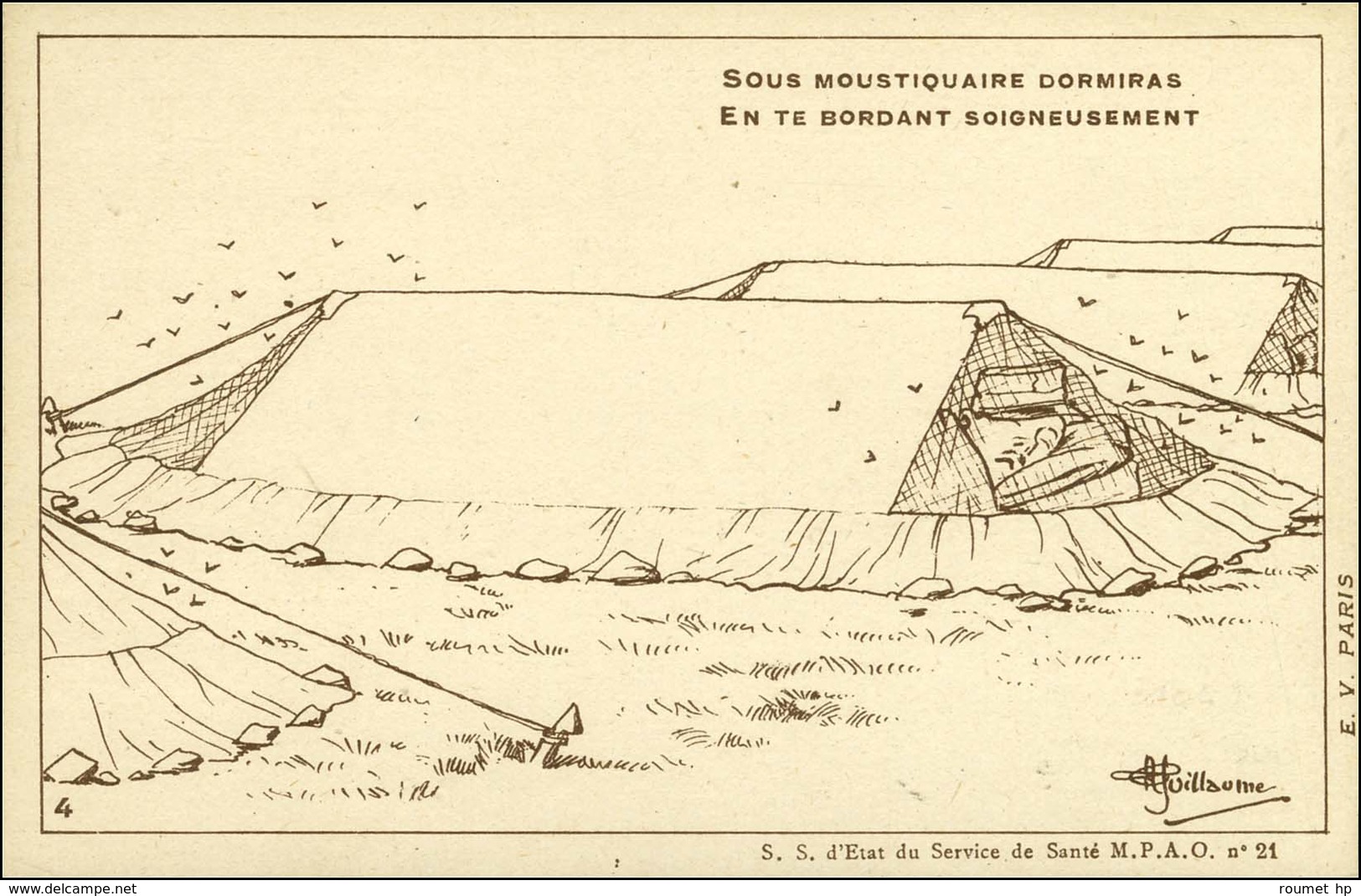 Série De 10 CP Illustrées (N & B) Numérotées De 1 à 10 Commandements De L'Institut Pasteur Pour Le Soldat De L'Armée D'O - WW I