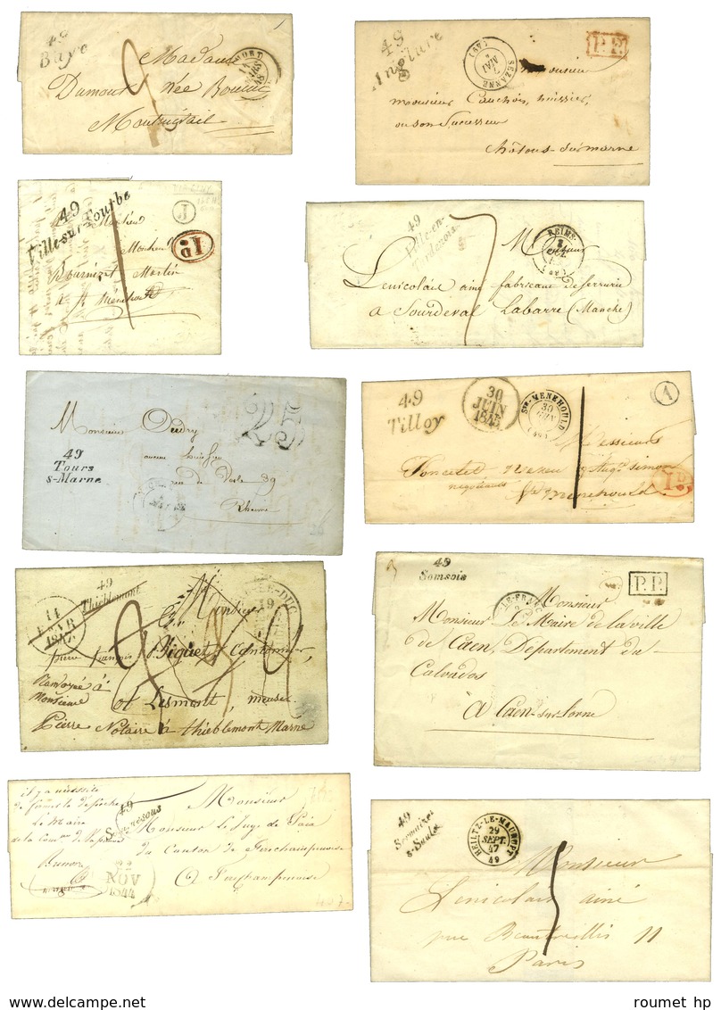 Collection De 32 Cursives Du Département De La Loire. - TB. - Collections
