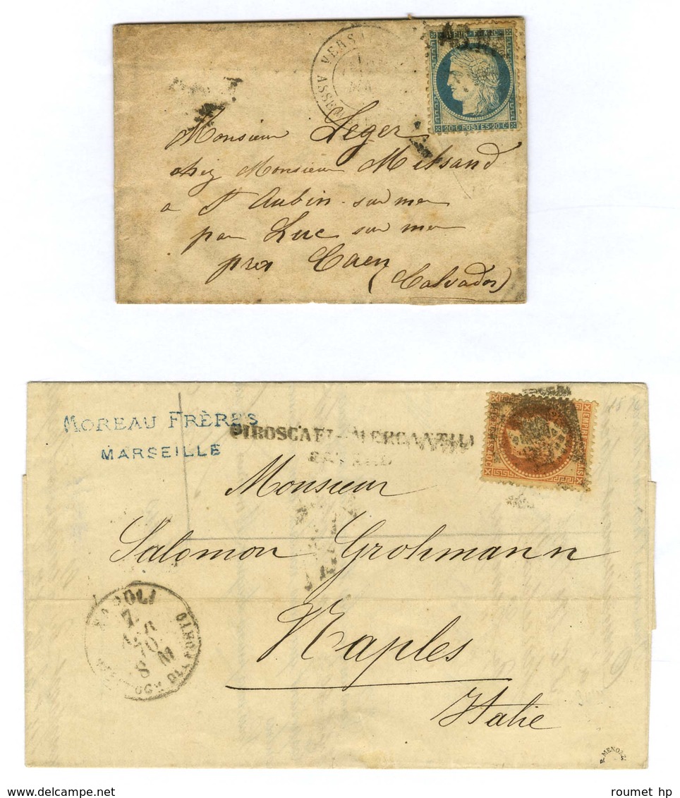 Lot De 2 Lettres Dont ASNA / N° 37. - B / TB. - Collections