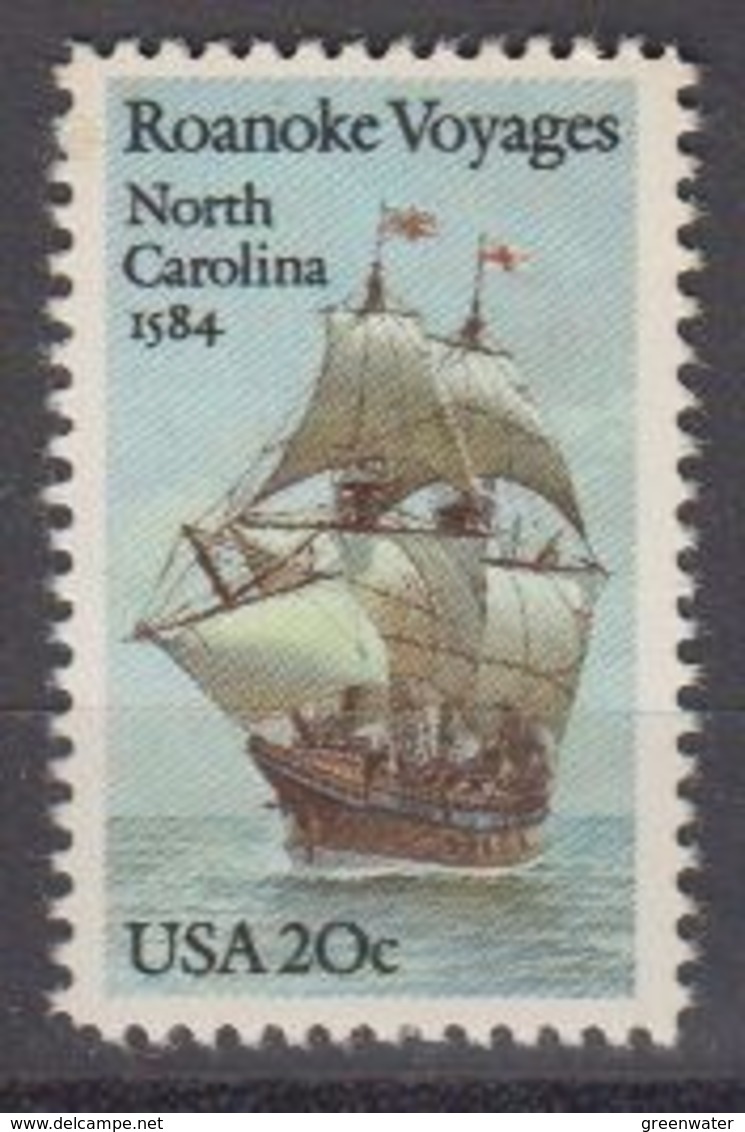 USA 1984 Roanoke Voyages / North Carolina 1v ** Mnh (45004A) - Ongebruikt