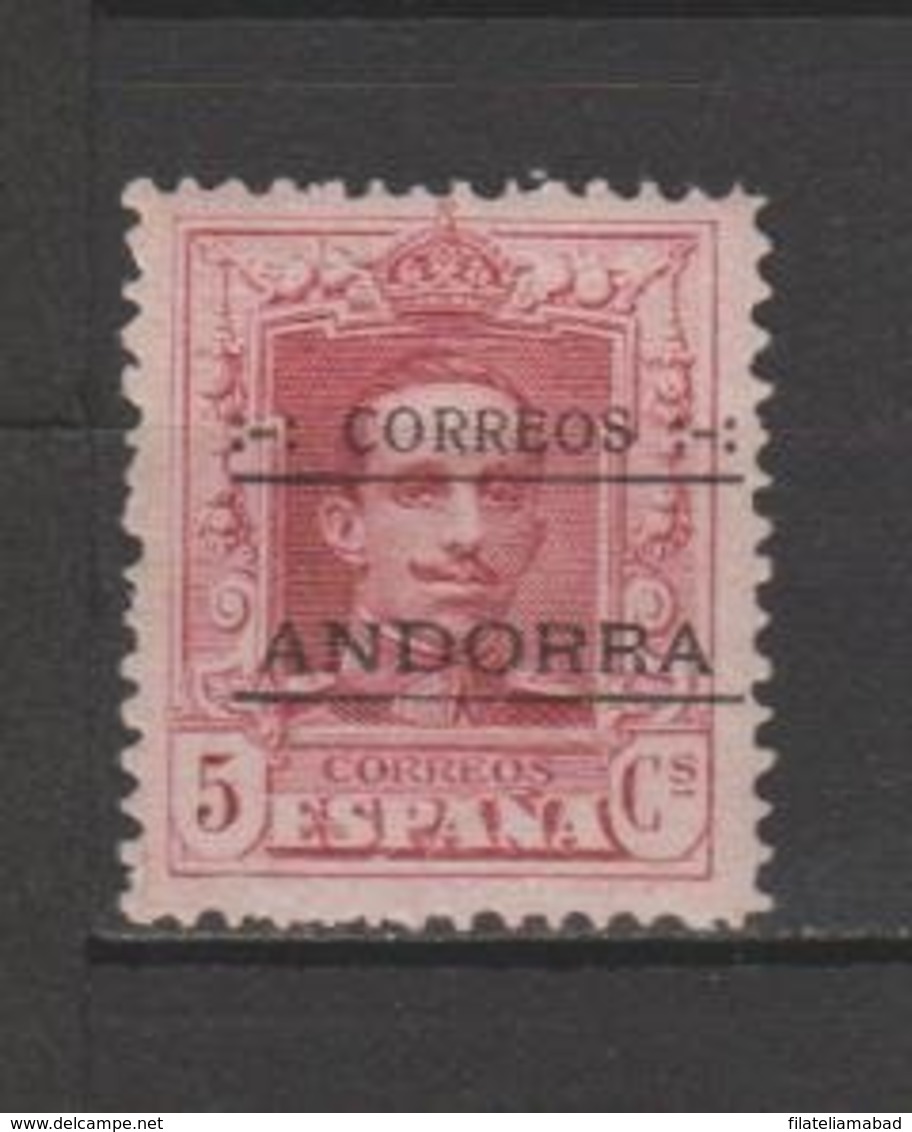 ANDORRA CORREO ESPAÑOL N º 2  SELLO SIN CHARNELA  VARIEDAD DOBLE NUMERACIÓN POE DESPLAZAMIENTO (K. 1) - Nuovi