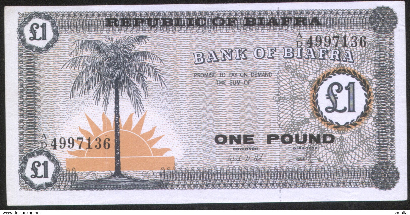 Biafra 1 Pound (1967) Pick 2 Fine - Altri – Africa