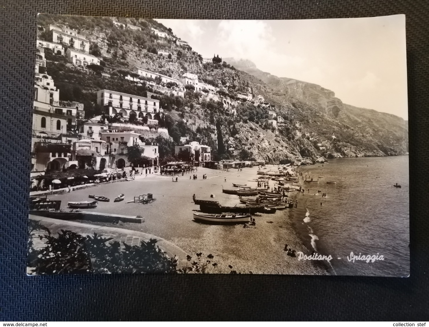 CARTOLINA ANTICA-POSITANO-SALERNO-SPIAGGIA-'900 - Altri & Non Classificati