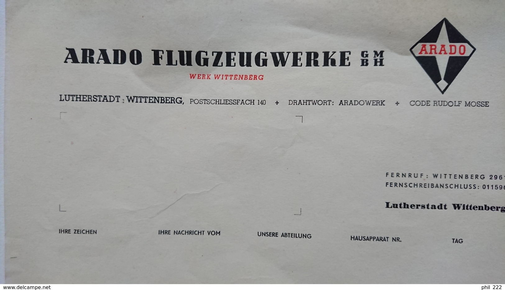 2 Archives Luftwaffe Usines Luftwaffe Arado BE WWII 1939-45 - 1939-45