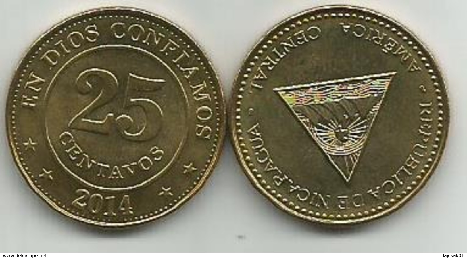 Nicaragua 25 Centavos  2014. High Grade - Nicaragua