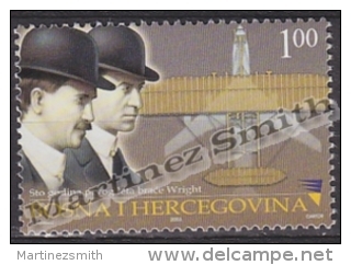 Bosnia Hercegovina - Bosnie 2003 Yvert 408, Wright Brothers First Flights, Airplane, Aviation - MNH - Bosnia Herzegovina