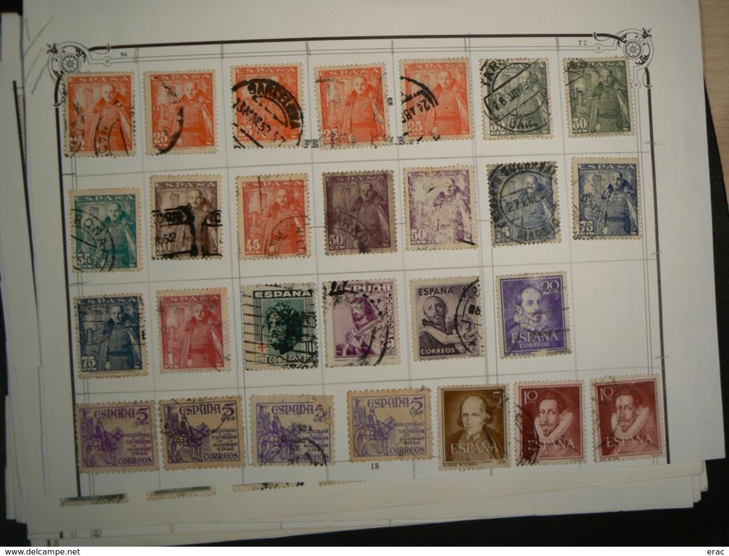 ESPAGNE - Timbres anciens oblitérés