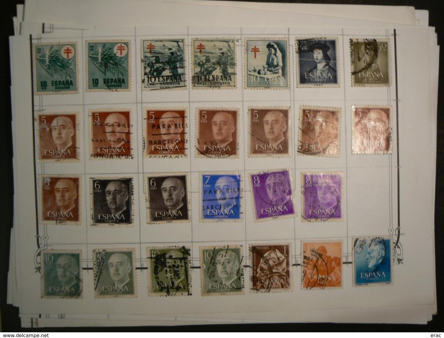 ESPAGNE - Timbres anciens oblitérés