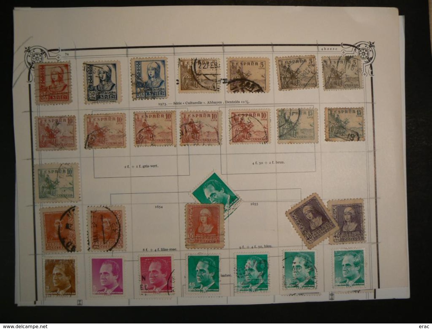 ESPAGNE - Timbres anciens oblitérés